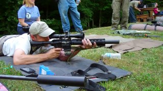 Suppressed 300 Blackout M16 vs Suppressed 22 Cricket at 200 Yards