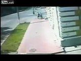 Alternate Angle: Teenagers on a scooter slam into car - 1 killed, 1 seriously injured