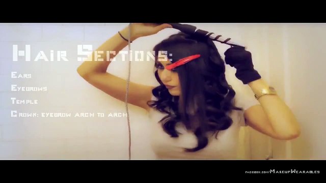 ★CUTE HAIRSTYLES SIDE SWEPT CURLY HALF UP UPDO FOR MEDIUM LONG HAIR TUTORIAL 007 SKYFALL BOND GIRL