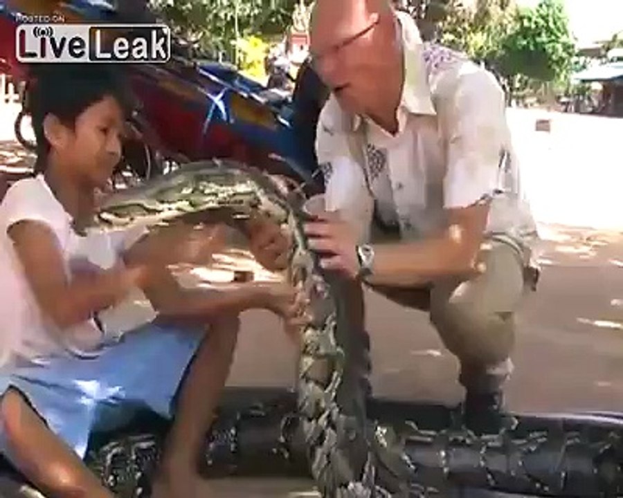 Snake Boy In Cambodia