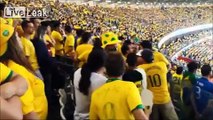 Brazilian Fans Fighting At The Stadium During The Semi-Final