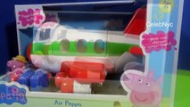 Peppa Pig Air Holiday Private Jet with Luggage PlaySet Unboxing review Nick Jr