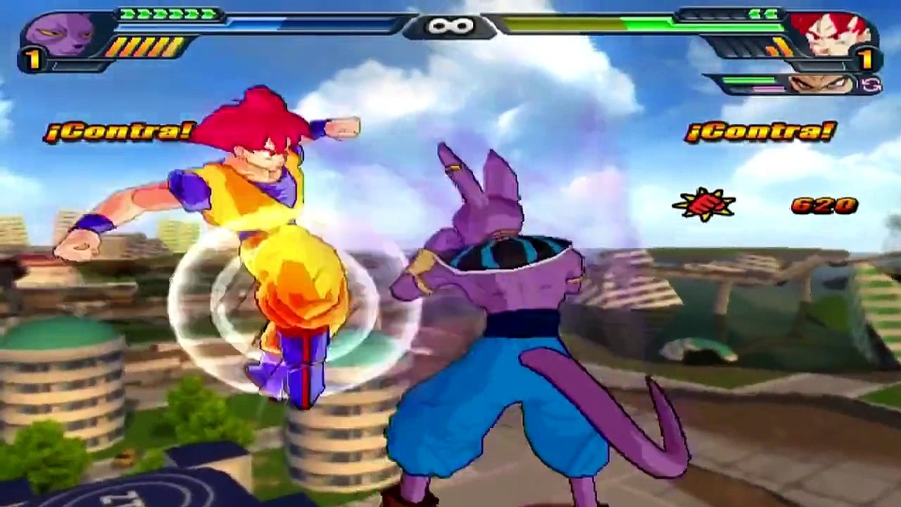 *Remake* Bills (Beerus) vs Goku SSJGod / Vegeta SSJGod/ Whis | Dragon Ball Z Budokai Tenka