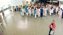 Higiene das mãos em flashmob do Hospital de Cascais