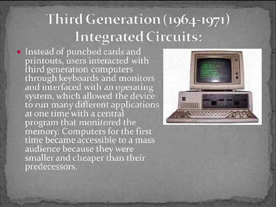 Generations of Computer - All Fives Generations