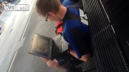 Is this Boy Jerking in Public ?