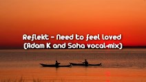 Reflekt - Need To Feel Loved (Adam K & Soha Vocal Mix) Full Hd