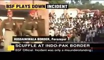 Soldiers Fighting at Wagah Border