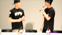 (VID)150727 btob daegu fansign-sungjae and peniel speaking english