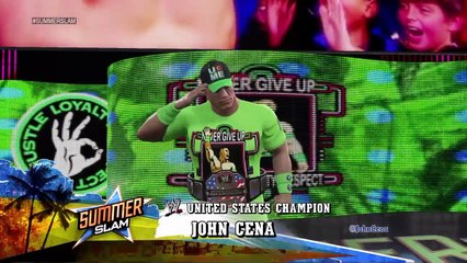 WWE 2K15 PS4 1080p HD USA Champioship John Cena vs Seth Rollins