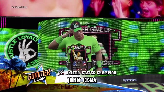 WWE 2K15 PS4 1080p HD USA Champioship John Cena vs Seth Rollins