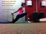 Vid #24: Front splits and Needle Scale training. Stretches for flexibility