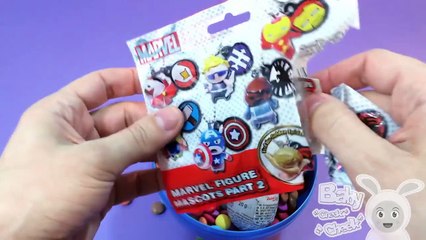 Giant Surprise Egg Unboxing with Marvel SuperHero, My Little Pony, Smarties Candy!