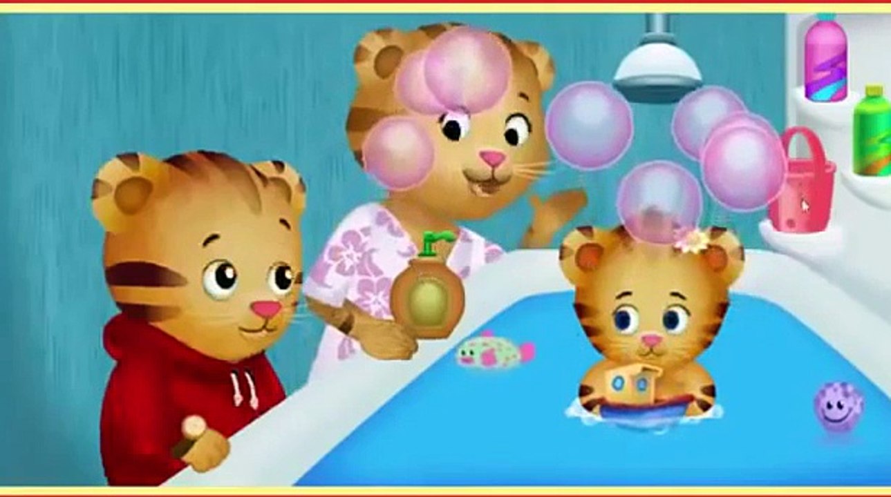 Babblarna Daniel Tigers kvarter Bath Time baby Bath Cartoon Kids Game Spela Walkthrough