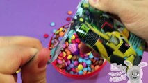 Giant Surprise Egg Unboxing Sofia the First, Angry Birds, Transformers with Smarties Candy