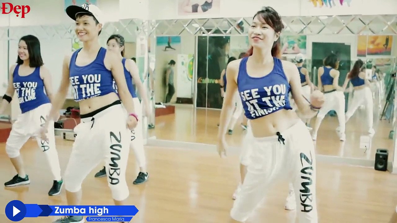 Zumba Fitness  với Thương Top và Ngân Buzu : Hướng dẫn nhảy bài Zumbar high