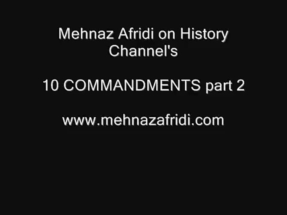 Prof. Mehnaz Afridi-10 Commandments 2