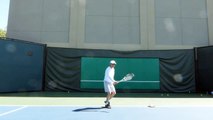 Open Tennis Serve Practice（with open Stance & open grip）