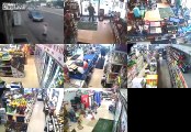 Deer breaks into liquor store - People run scared!
