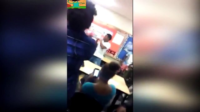 Police Officer Throws Punch at Student Starts Fight in School