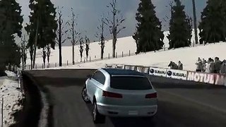 Gran Turismo PSP Audi Pikes Peak  snowy run