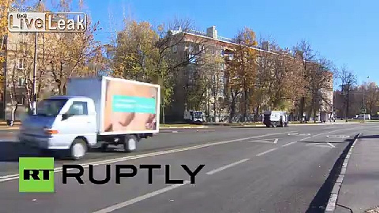 Russia: This pair of boobs have caused over 500 car crashes in Moscow!