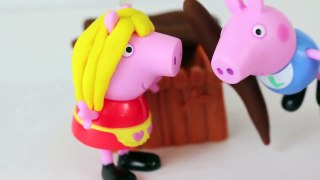 Peppa Pig Story of The Three Little Pigs Play Doh Set with Peppa's Cousin Play Dough DisneyCarToys