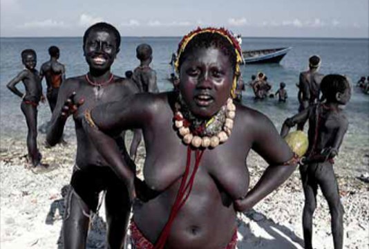 İsolated Jarawa tribes life Andaman in island