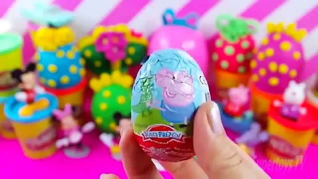 Peppa cerdo ratón Mickey Kinder Juega BOLSAS doh HUEVO huevos sorpresa Tom y Jerry Hello Kitty