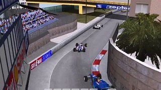 F1 Challenge '99 - '02 MOD 1997 ROUND 5 GP MONACO START AND SPINNING