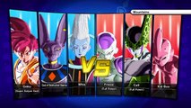 Dragon Ball Xenoverse PS4 gameplay - Whis, Lord Beerus, SSJ God Goku vs Cell, Frieza, Kid Buu #2