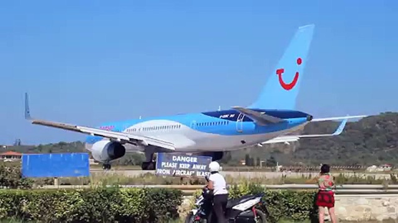 Airplane Wind-Force Flips Over Quad Bike