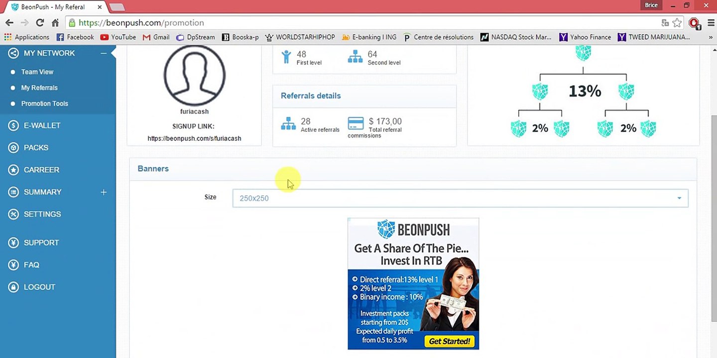 Beonpush Back-office tutoriel en français
