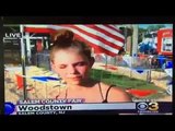News Bloopers - Girl gets kicked by mini horse