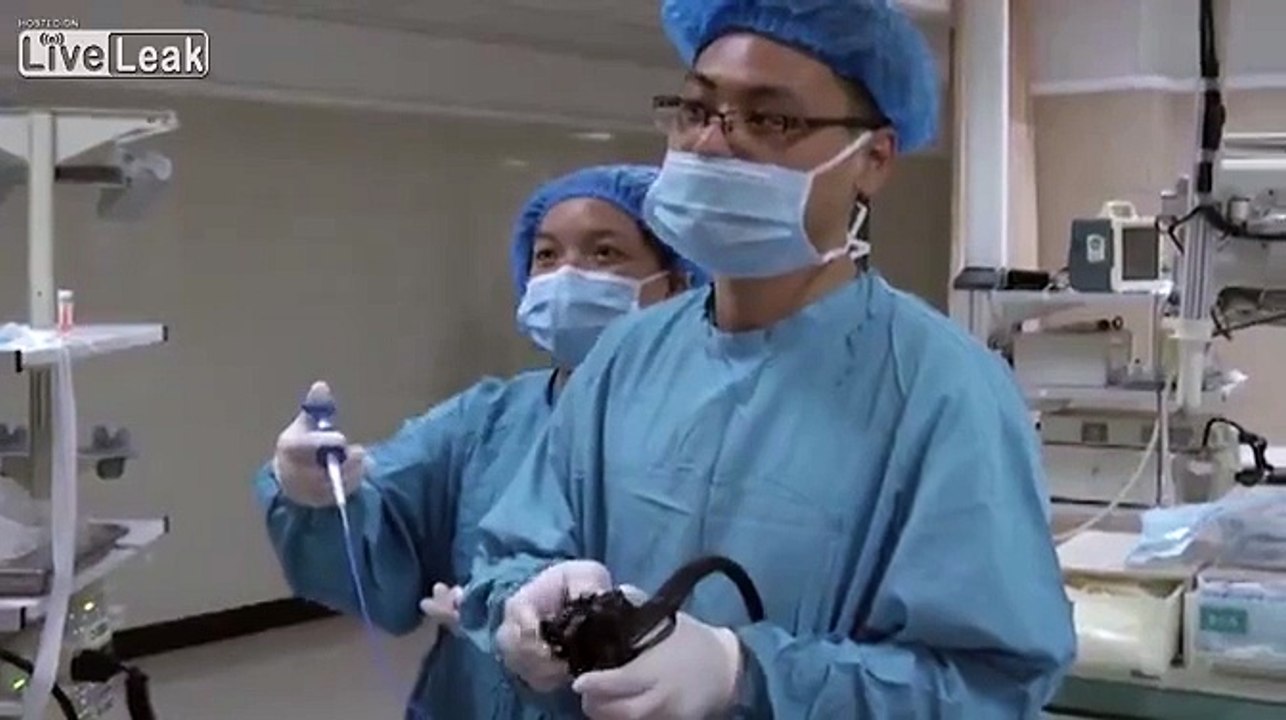 Woman swallows spoon into stomach