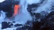 Lava Flowing into the Pacific Ocean on Hawaii