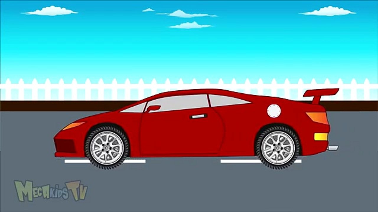 Racing Car   Monster Trucks For Children   Mega Kids Tv
