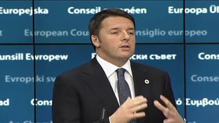 European Council - Press conference: opening remarks by Matteo Renzi, Italian Prime Minister