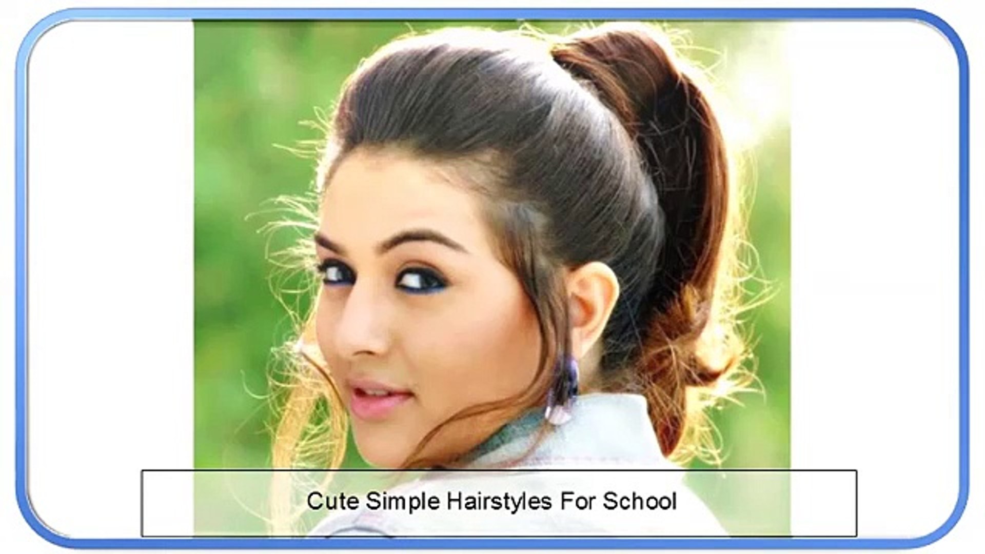 Cute Simple Hairstyles For School Video Dailymotion
