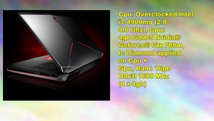 Alienware 17 17.3 Overclocked i7 4900mq 4.0ghz Nvidia Gtx 780m