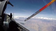 NASAs F-15 takes a pit stop to fuel up at the gas station in the sky