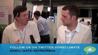 Hugh Montgomery, UK Health Alliance, at the UN COP17 Climate Talks in Durban, South Africa