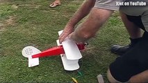 Flight Flying the $10 nitro powered parkflier RC plane you can build in 20 minutes