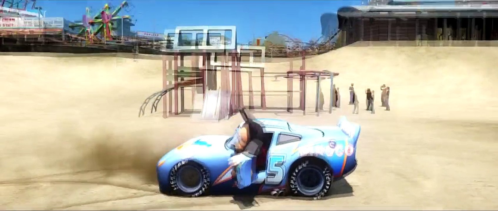 Mickey Mouse meets Frozen Anna Princess of Arendelle & they have Fun with Mcqueen DINOCO & TOW MATER