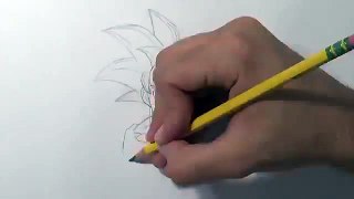 Drawing Goku God