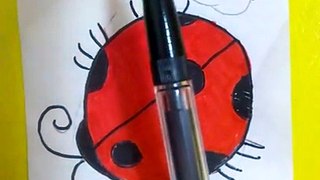 How To Draw Cute Cartoon Ladybug-Easy