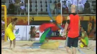 Brasil - Ucrania (Final). Mundial Balonmano Playa (Beach Handball) Omán 2012