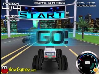 Monster Truck 3D Police Monster Trucks for Children - Kids Games