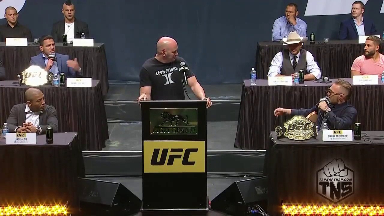 UFC's "Conor McGregor" Goes Off On Multiple Fighters At Press Conference + Nearly Comes To Blows With Jose Aldo During Staredown! [Full Episode]