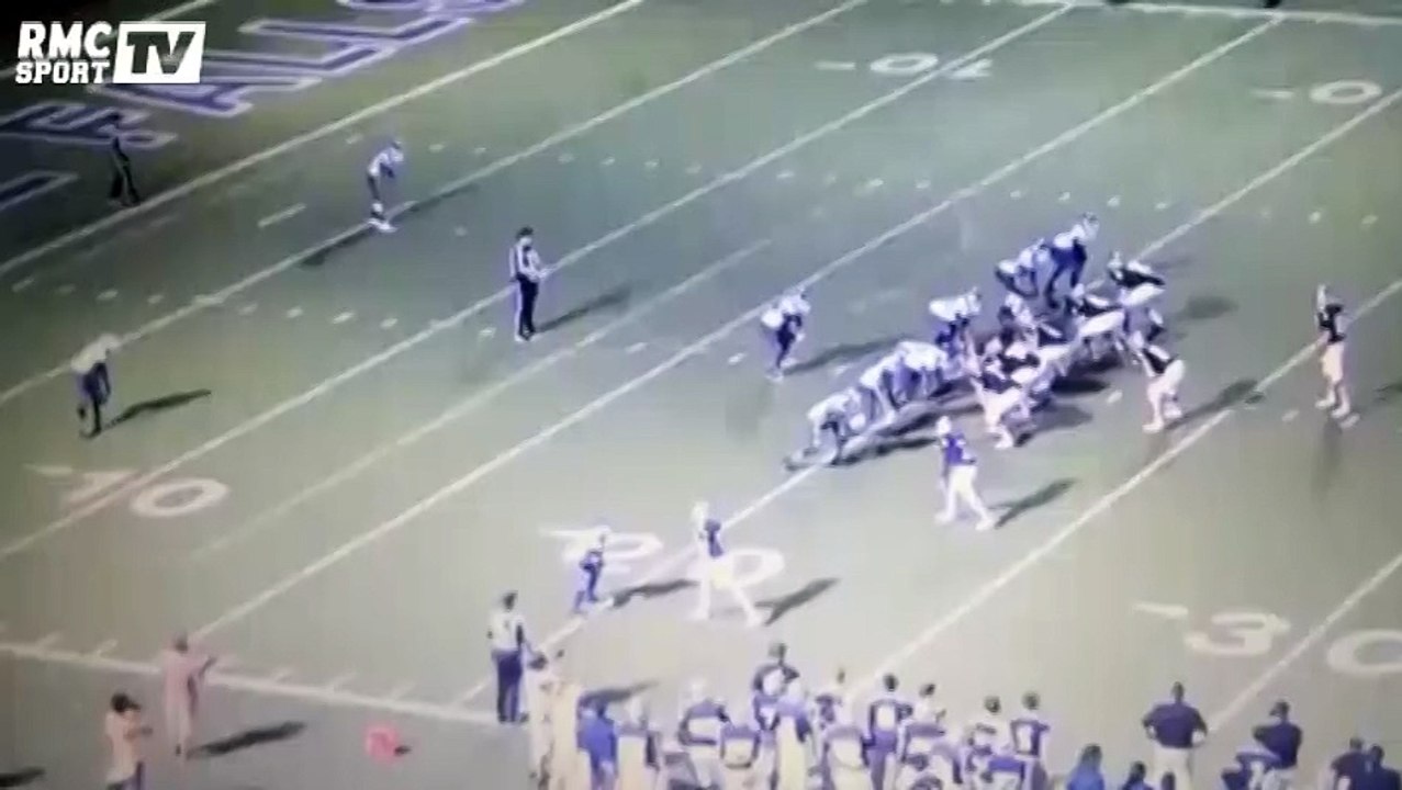 Foot US – Un arbitre plaqué par derrière par deux joueurs en colère